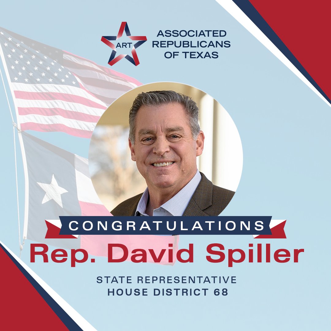 Congratulations to @DavidSpillerTX on winning the Primary Election in Texas House District 68! #txlege