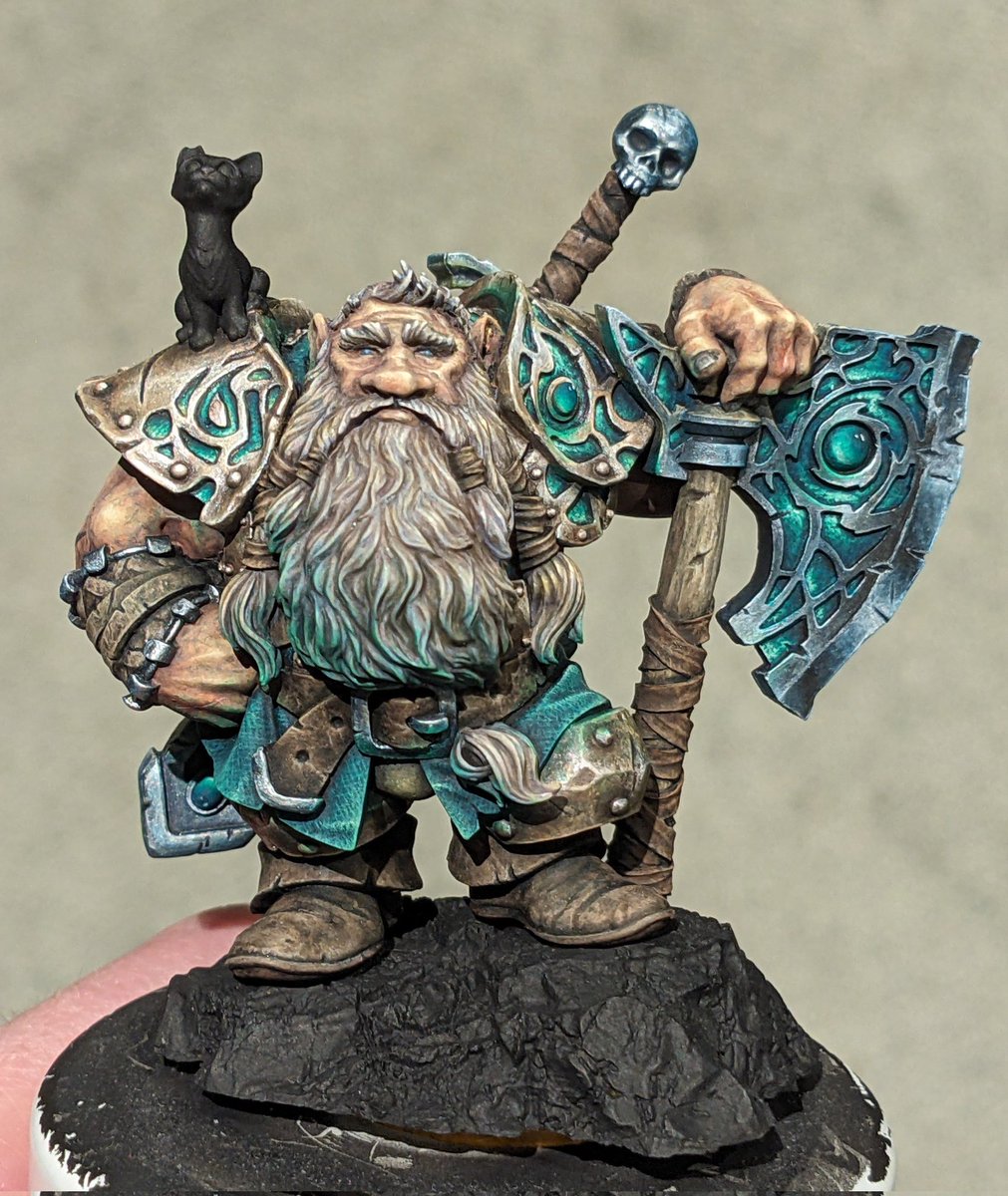 LostGraw's tweet photo. @TheBrushSmith Oooo, hair, I always find sculpting that really difficult. Never quite comes out how I want, but looks like you're doing good. 👍

I am still plugging away at my own beardy guy, but then end is finally in sight! https://t.co/Aqu1pGPsaz
