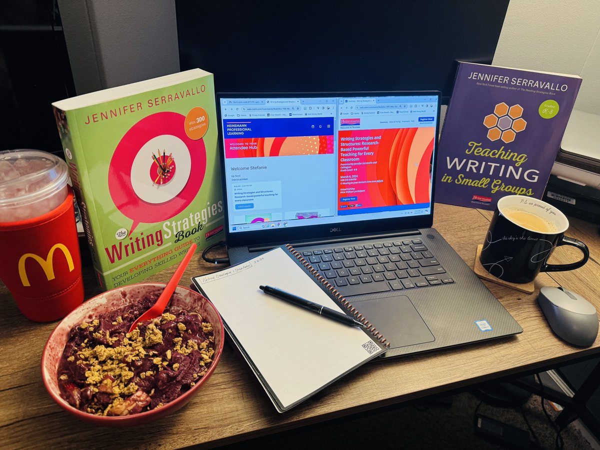 StefaniePitzer's tweet photo. Eeek! You guys I get to spend the day learning from @JSerravallo & her team as we dive into Writing Strategies& Structures:Research-Based Powerful Teaching for Every Classroom. Can’t wait to grab items to support my staff! #Pitzer4e #momsasprincipals #iledchat #principalsinaction https://t.co/FqsBMoivuy