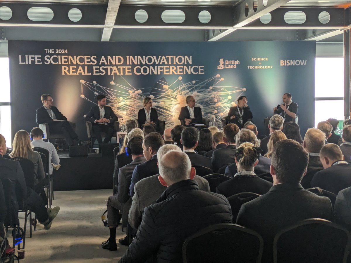 We were excited to join the @Bisnow Life Sciences and Innovation Real Estate conference today hosted by our partner @BritishLandPLC at Regent's Place. It was great to hear from @UCL's Jason Millichamp discussing @UCLEast's leading approach to sustainability and efficiency in labs