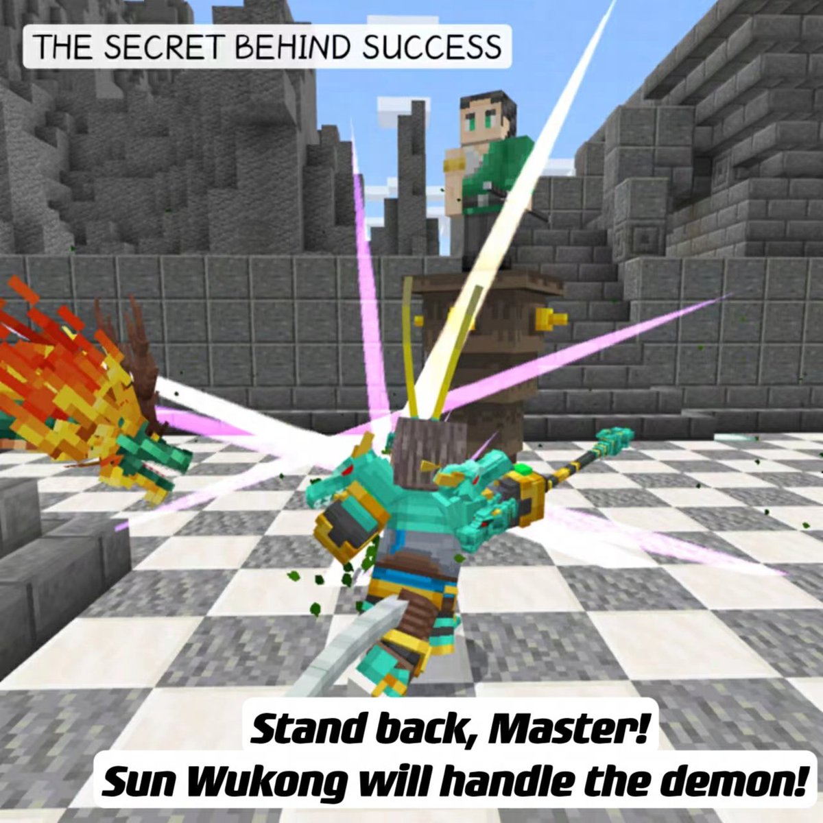 ⏳Let's delve into Sun Wukong's path to success together！

🎈Join: discord.gg/FHSVrdFtfs
🌐Play:   minecraft.net/en-us/marketpl…

#minecraft #mc #minecraftbuilding