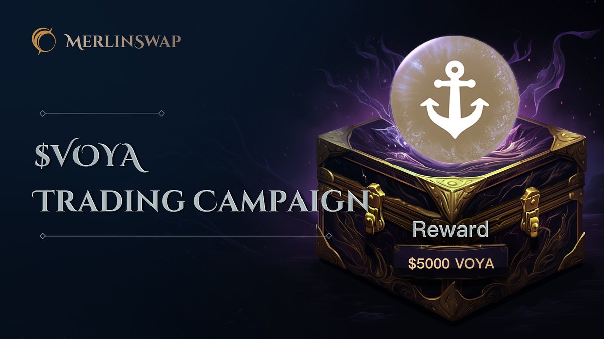 🚀 $VOYA Listing Week Celebration 🚀

$VOYA, the first BRC-20 airdrop token introduced on MerlinSwap. Experience an astonishing 22x increase in just a fortnight!

🎁 In the spirit of celebration, we're gifting 100 fortunate participants with $5,000 worth of VOYA tokens!

🌌Join