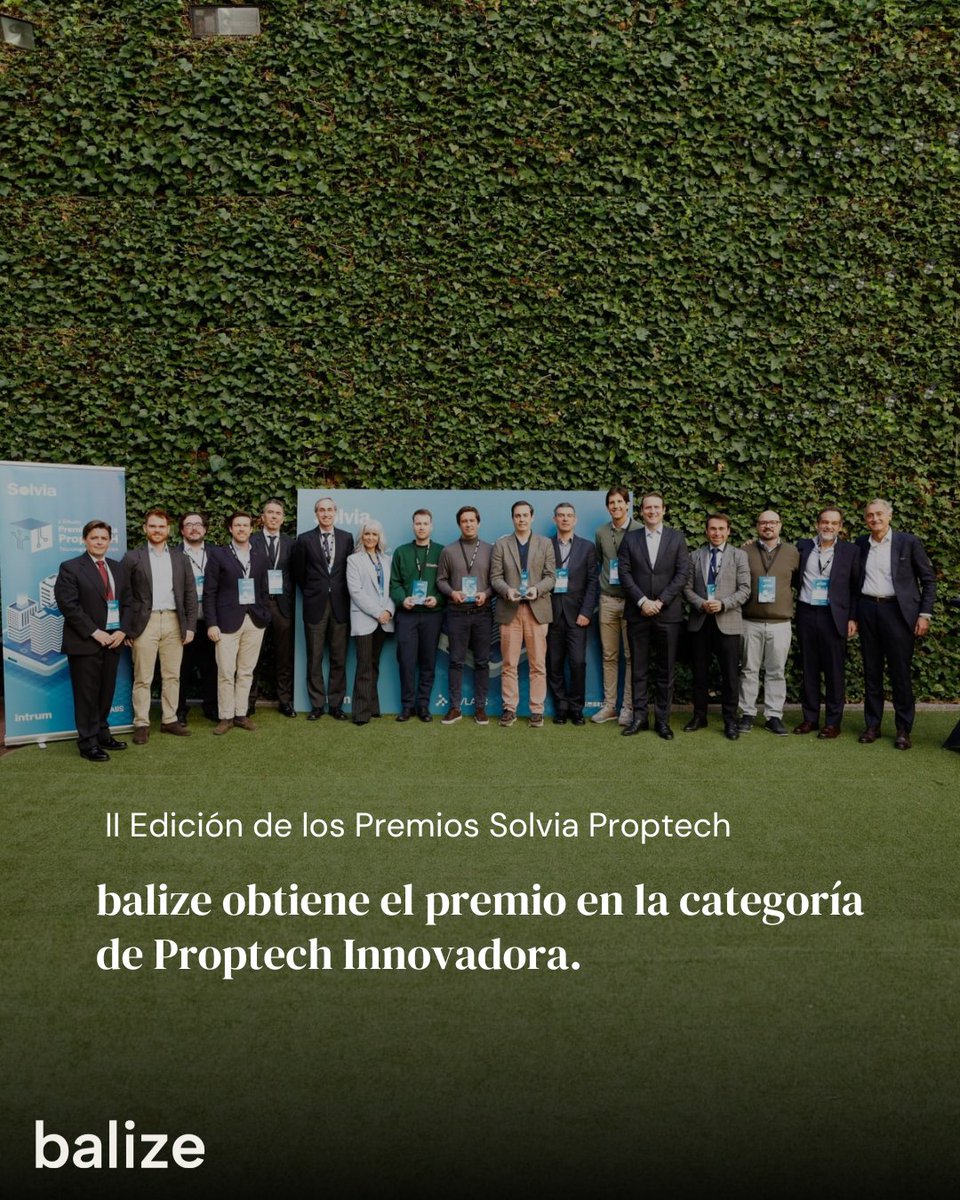 balize_'s tweet photo. ¡Hemos ganado el premio #SolviaProptech en la categoría "Proptech Innovadora" 💪 🏆!

Estamos muy emocionados de que nuestra compañía haya sido seleccionada por un distinguido jurado formado por responsables de algunas de las principales entidades financieras, empresas inmobiliarias y fondos de inversión. Gracias a #SolviaInmobiliaria, @IntrumES
y #TheFringeLABS (TF/LABS), por darnos la oportunidad de participar en esta II Edición.

Queremos felicitar al resto empresas ganadoras: #homming y @photoilikecom .

¡Esperamos que este premio sea el primero de muchos más por venir! 😉