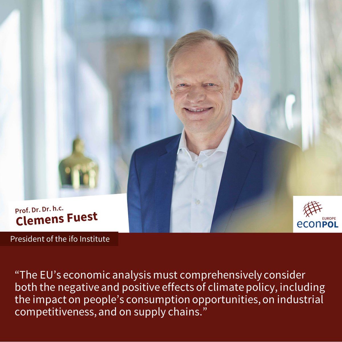 EconPol Europe (@econpoleurope) on Twitter photo EconPol, <a href="/ifo_Institut/">ifo Institut</a> and <a href="/ERCST_org/">ERCST</a> have urged the future #EuropeanCommission to consider #ClimateAction also as a matter of economic, industrial, and competition policy. Read more in the new #PolicyReport by <a href="/FuestClemens/">Clemens Fuest</a>, <a href="/mmehling/">Michael Mehling</a> & Andrei Marcu. 👇
econpol.eu/publications/p… EconPol, <a href="/ifo_Institut/">ifo Institut</a> and <a href="/ERCST_org/">ERCST</a> have urged the future #EuropeanCommission to consider #ClimateAction also as a matter of economic, industrial, and competition policy. Read more in the new #PolicyReport by <a href="/FuestClemens/">Clemens Fuest</a>, <a href="/mmehling/">Michael Mehling</a> & Andrei Marcu. 👇
econpol.eu/publications/p…