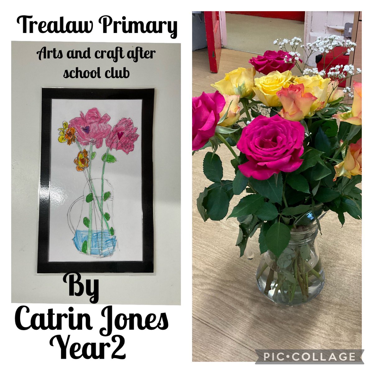 Da iawn Catrin Jones who drew a beautiful observational drawing of roses in this weeks after school club! How beautiful 🌹 

@CSC_ExpArts