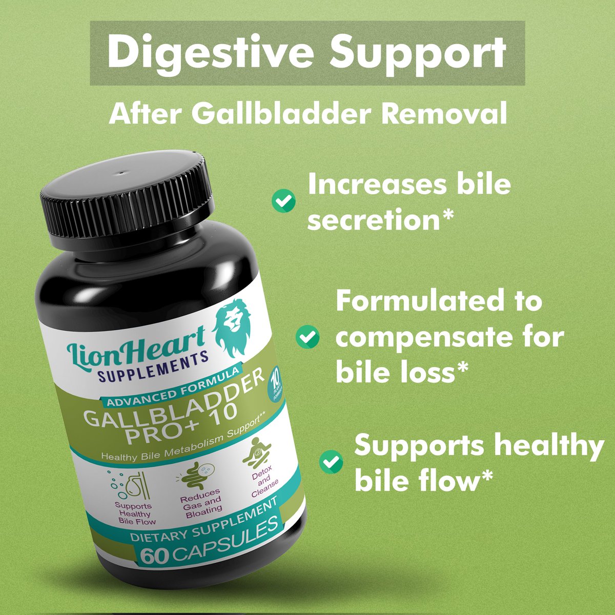 LionH15's tweet photo. GALLBLADDER ✅ OR NO GALLBLADDER ❌ 

Benefits of Taking Gallbladder  Pro+10

 ✅  Constipation Relief 💩 
 ✅  Reduces Bloating 🤰
 ✅  Cleanses Liver 💦
 ✅  Boosts Bile Production 💪
 ✅  Gallbladder Cleanse 🎯

Remember...#WeKnowAHappyGut 😉

#Gallbladder #Gallstones https://t.co/0kStK9Ww0k