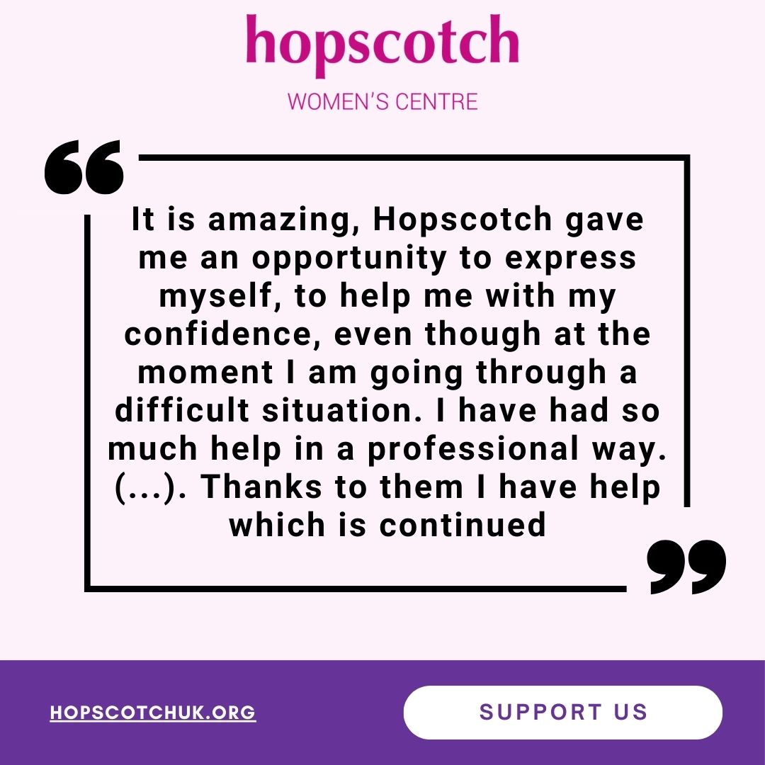 At @Hopscotch, we remain steadfast in our commitment to assisting women in comprehending the impact of abuse, empowering them to leave abusive relationships, and advocating on their behalf. justgiving.com/hopscotchuk #IWD24 #InternationalWomensDay2024