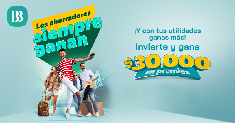 BcoBolivariano's tweet photo. ¡Participa y gana $30.000 en premios! 😉🎉🎉 ¿Estás a punto de recibir tus utilidades? Inviértelas con #BancoBolivariano abriendo desde $500 un #CertificadoDeDepósitoOnline desde #24Online y #24móvil ¡Los ahorradores siempre ganan! ¡Cumple tus sueños! ✨