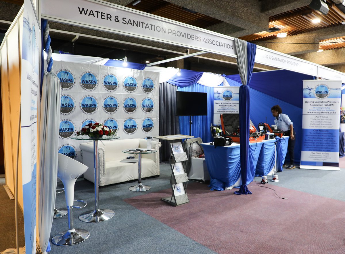 WASPAKenya's tweet image. WASPA is delighted to be participating and exhibiting in the #WASIC2024 currently happening at KICC from the 6th to 8th March, 2024. The 3 day conference is centred on the theme Accelerating Investments for Sustainable Access to Water and Sanitation for All.