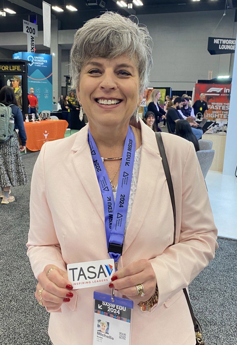 Attending #SXSWEDU? Today's the last day of the Expo! Stop by TASA’s booth (#547) to say hello to staff, including TASA Exec Supt @kamoulton, learn about TASA programs + pick up some TASA swag. Thanks to @lytlesuptmcs for stopping by yesterday! #txed #InspiringLeaders