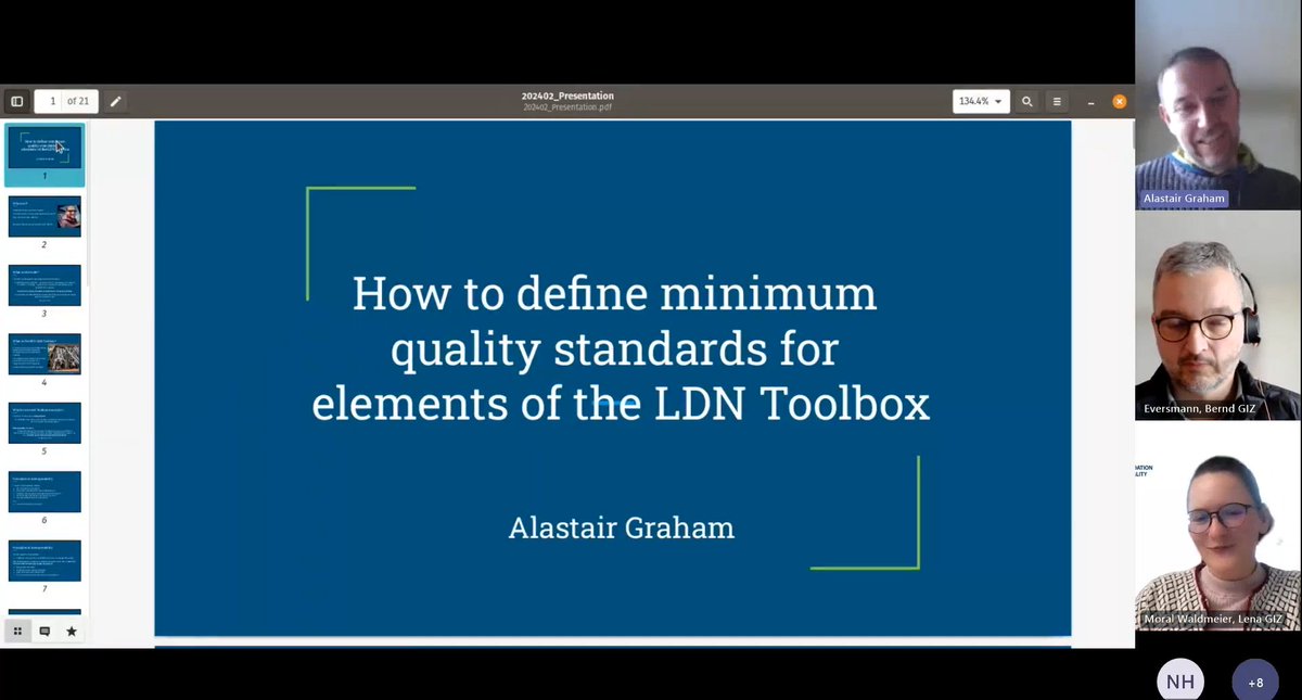 📡#7 GEOLDN Online Seminar: How to define minimum quality standard for elements of the LDN Toolbox by Geographer and Geo-spatial Data Analyst Alastair Graham @ajgwords on Feb 26 now available on geo-ldn.org. #LDNToolbox #Qualitystandard #SustainableDevelopment