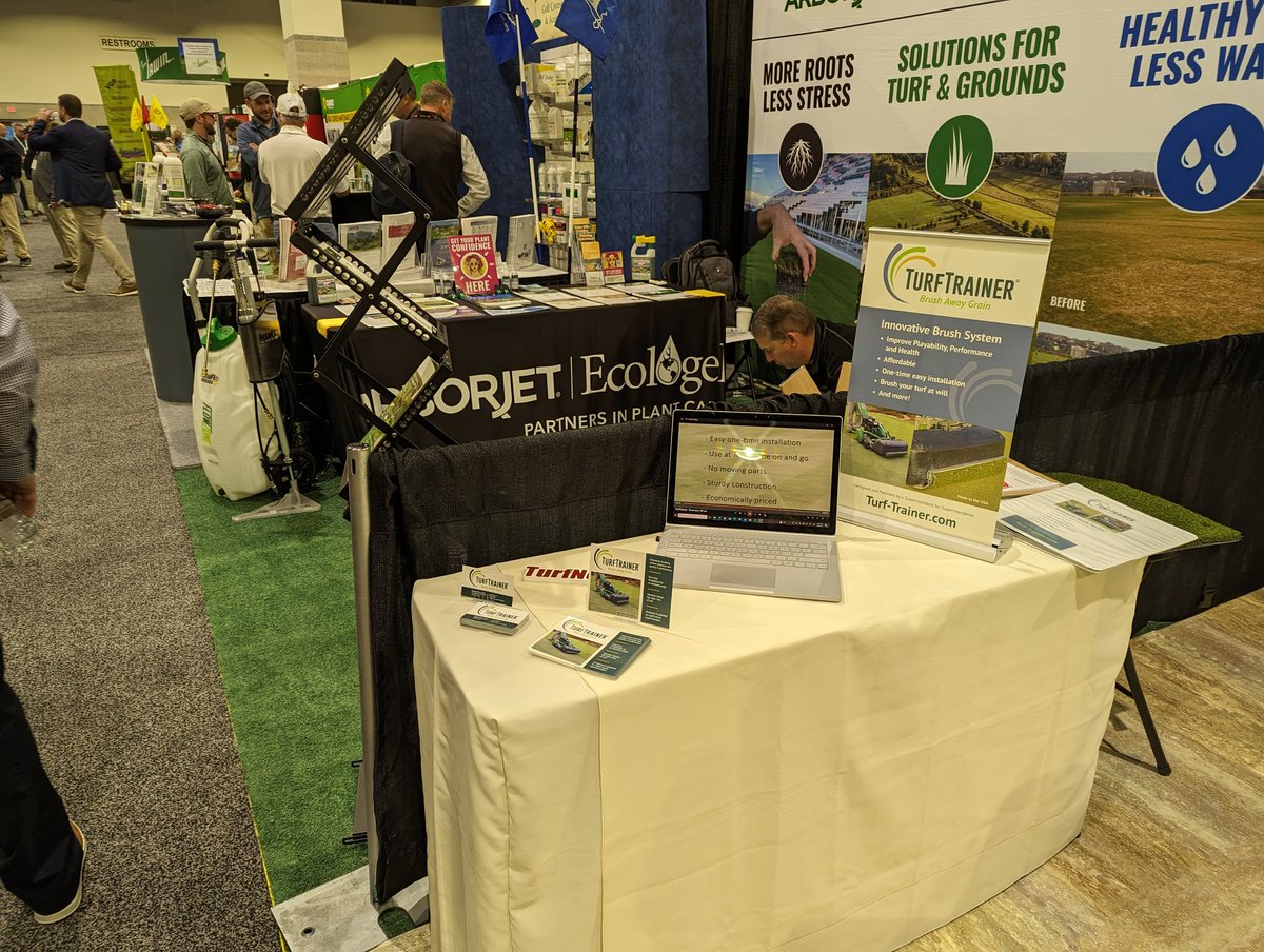 TurfTrainer's tweet image. New England Regional Turf Conference &amp;amp; Show - happy to see everyone and surrounded by good friends, stop by, booth 734
@NE_RTF @TurfThreatTrckr @JoeLazaro2 #turf #turfbrush