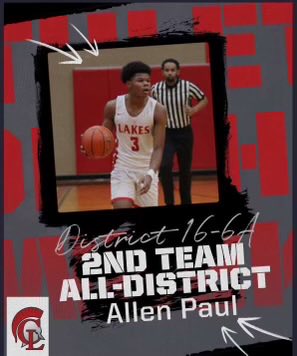 CyLakesBasketball (@cylakeshoops) on Twitter photo Congratulations to <a href="/AllenPaul03/">Allen Paul</a> for being selected 2nd team all district!
<a href="/lakes_athletics/">Cypress Lakes Athletics</a> #keepit300 Congratulations to <a href="/AllenPaul03/">Allen Paul</a> for being selected 2nd team all district!
<a href="/lakes_athletics/">Cypress Lakes Athletics</a> #keepit300