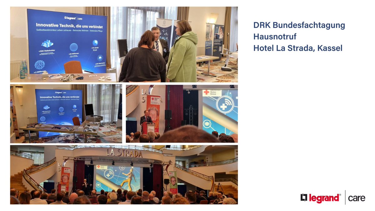 Besuchen Sie uns auf der DRK Bundesfachtagung Hausnotruf vom 6. bis zum 7. März 2024 in Kassel. Unsere Kollegen vor Ort freuen sich, wenn Sie bei uns am Stand vorbeikommen!