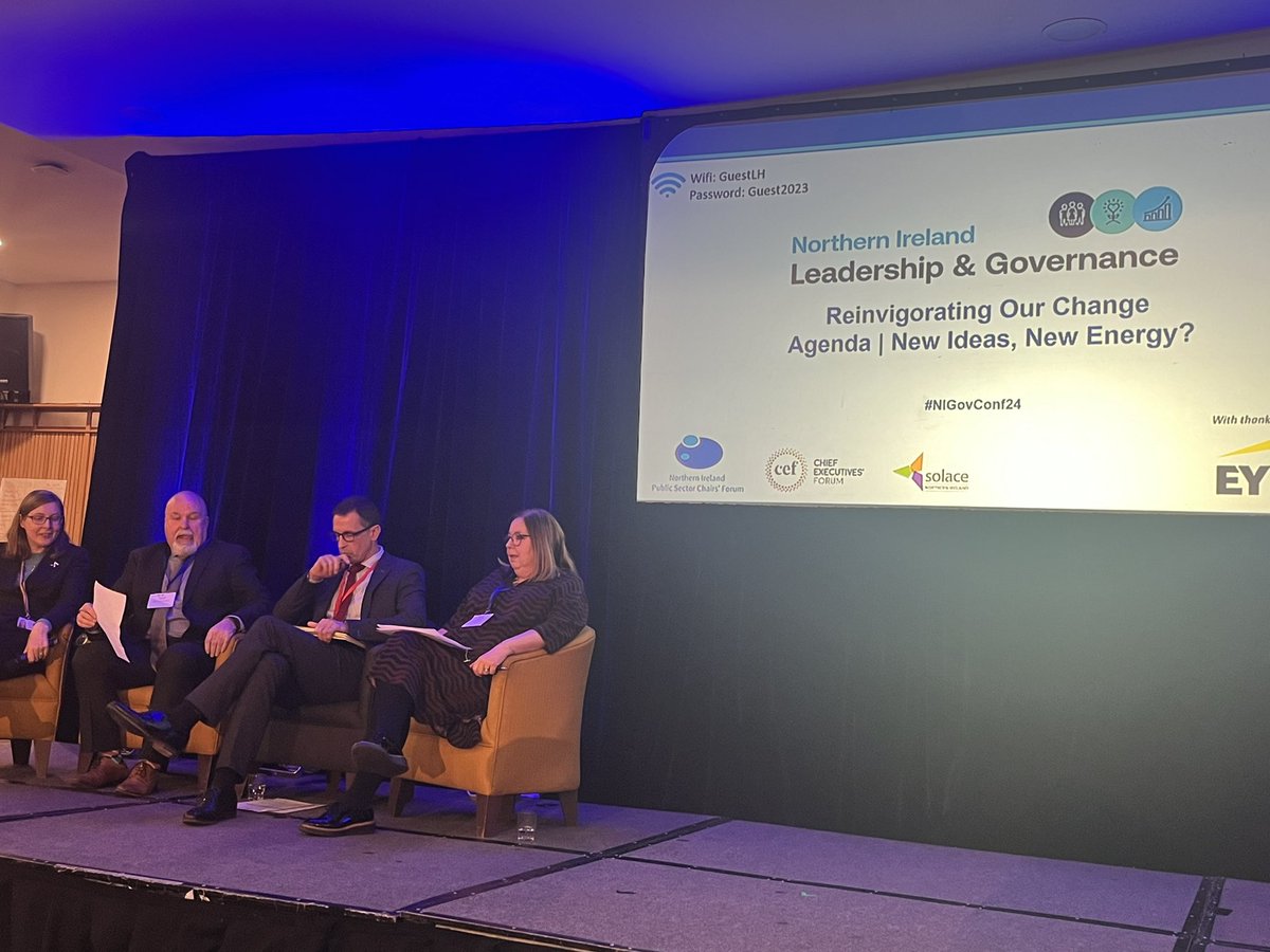 Our <a href="/PatientClient/">Patient and Client Council (PCC)</a> chair <a href="/JustRuthNow/">Ruth Sutherland CBE</a> speaking on a panel #nigovconf24 ‘when we think differently we can do differently’