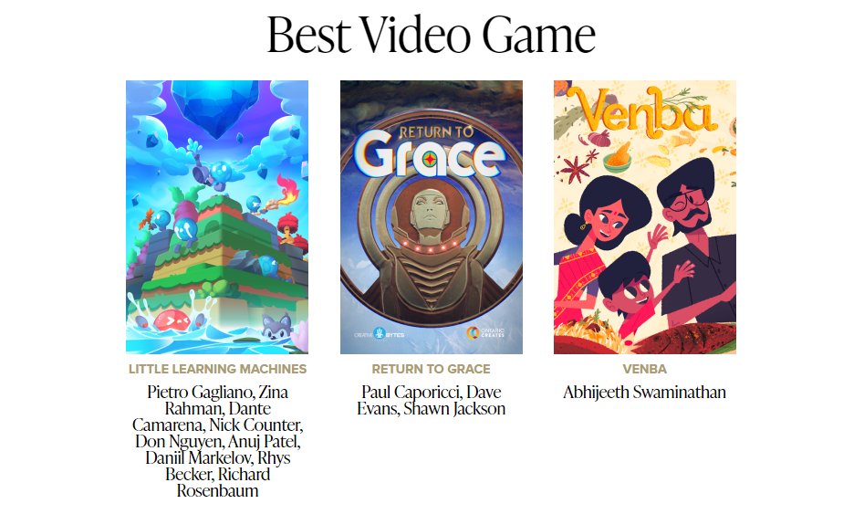Return to Grace is nominated for Best Video Game in the #CdnScreenAwards !! Thanks so much to <a href="/TheCdnAcademy/">The Canadian Academy</a> for celebrating all the amazing Canadian talent!
