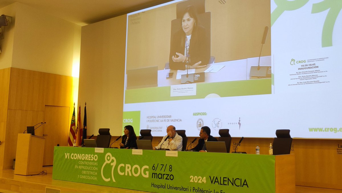 Inauguramos la sexta edición del Congreso CROG en el Hospital Univertitari i Politècnic La Fe de Valencia.