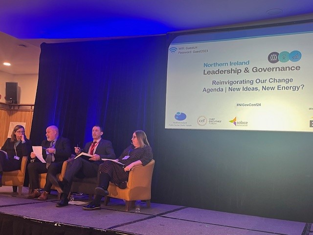 Our Chair, Ruth Sutherland spoke at the ‘Reinvigorating Our Change Agenda. New Ideas, New Energy?’ panel at #nigovconf24 today