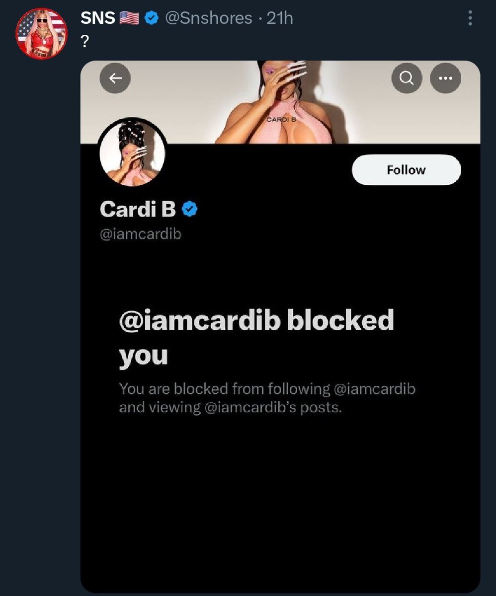 verrycherrycl's tweet photo. @GCBardi she did the same to a nicki fp girl bye 🤣 https://t.co/rXqUlv0ViA