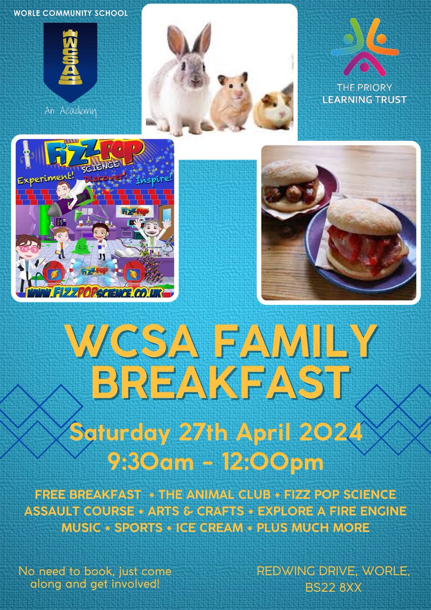 Our WCSA Family Breakfast - Please spread the word 👇