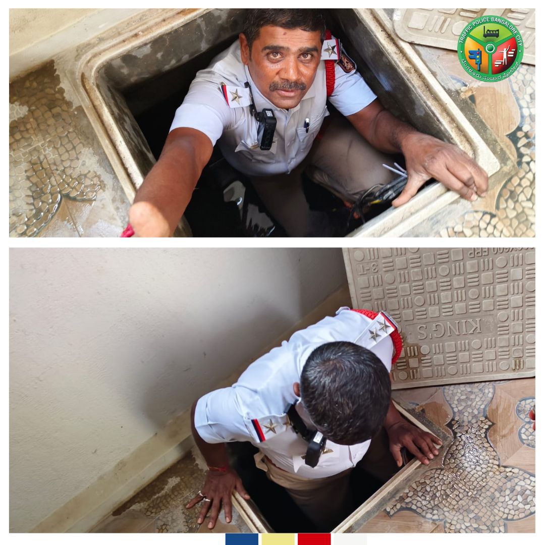 PSI Nagaraj of Byatarayanapura Traffic PS exemplifies the best of our police force. His swift response in rescuing a 2.5-year-old boy who fell into a 10-feet sump tank near Byadarahalli deserve our highest praise. Thank you, PSI Nagaraj, for your unwavering commitment towards…