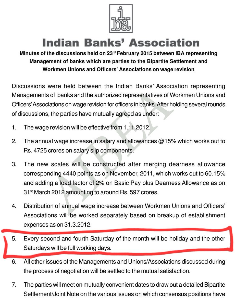 idesibanda's tweet image. 10th BPS MOM dated 23Feb&apos;15 👇

Same needed for #5DaysBanking