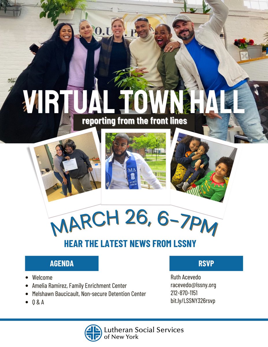 Just 3 weeks! We’ll share news about our new Family Enrichment Center. We'll be joined by Melshawn Baucicault, Case Manager at our Non-secure Detention Center—the kind of place he wishes he had had access to as a teenager. March 26, 6pm via Zoom. RSVP: bit.ly/LSSNY326rsvp