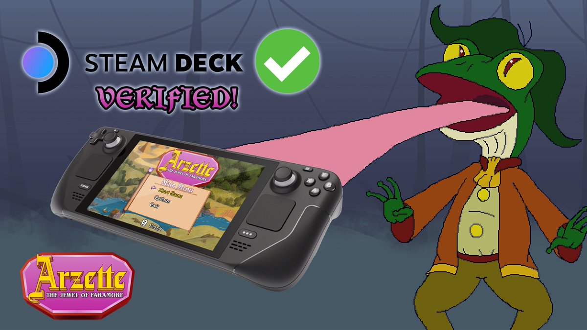 Arzette: The Jewel of Faramore is Steam Deck verified! We've optimized the game to run great on Deck. We hope you enjoy your journey in Faramore on the go! store.steampowered.com/app/1924780/Ar…