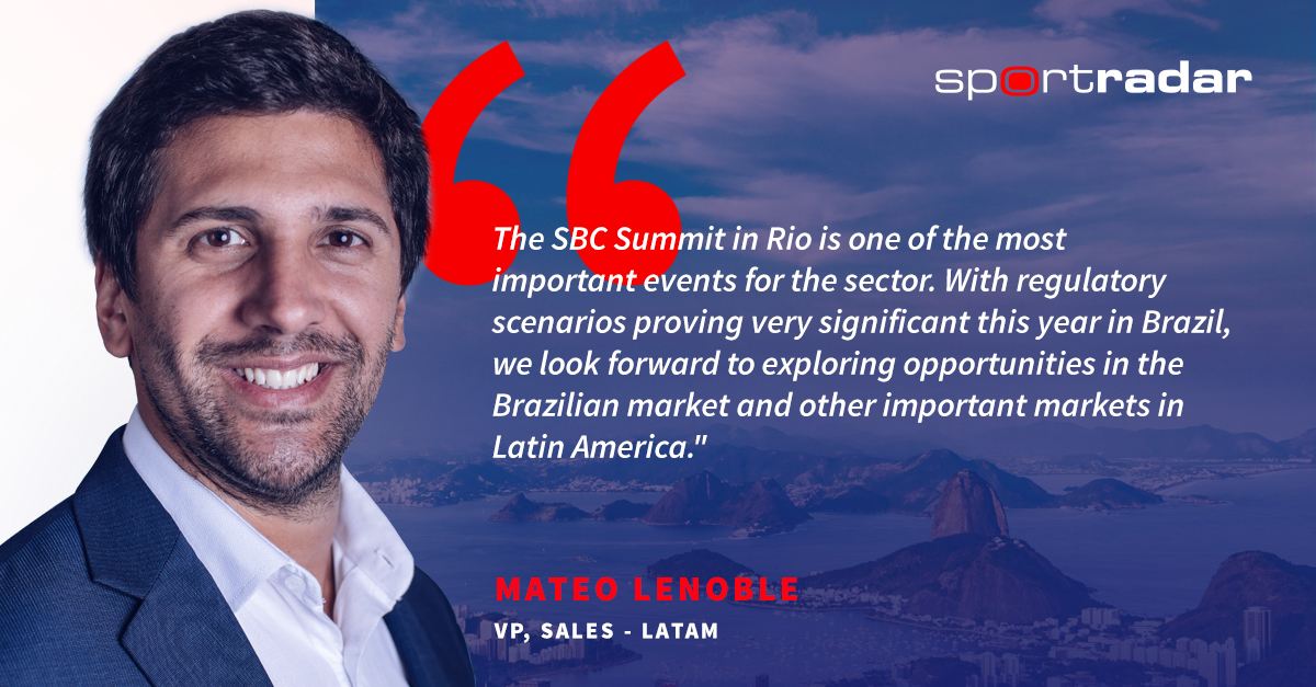 During the #SBCSummitRio panel, ‘AI Revolutionising the Future of Betting Products?' Mateo Lenoble will join industry experts to explore how AI is shaping the future of sports betting products. 🗓️ March 7 ⏰ 9:20am ET #sbcsummit #sportradaratsbc #sbc2024