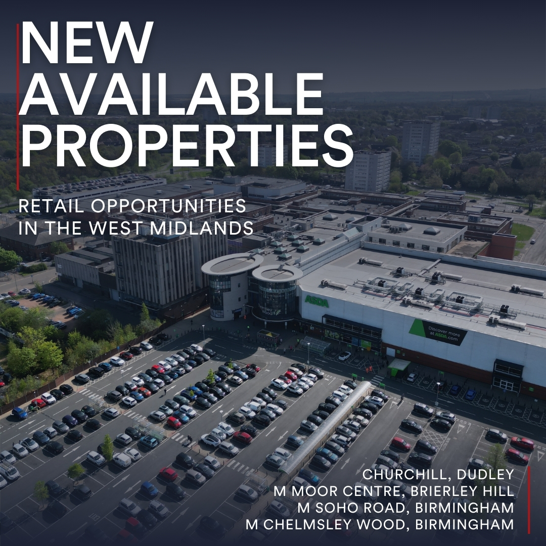 Latest available properties in the West Midlands with LCP Properties (M Core) at:

Churchill , Dudley
M Moor Centre, Brierley Hill
M Chelmsley Wood & M Soho Road, Birmingham

#retailopportunty #westmidlands #retailwestmidlands #shoppingcentres #availableproperties #lcpgroup