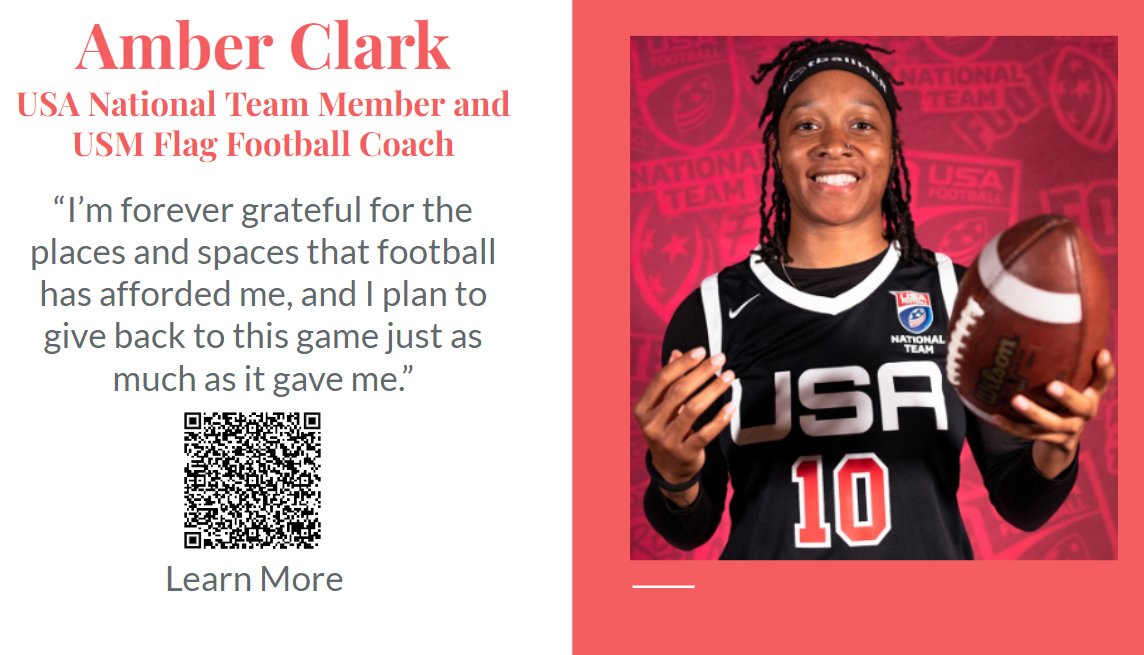 Warriors Flag Football (@wbflagfootball) on Twitter photo Our #WomensHistoryMonth shout out is <a href="/itsBURR_/">Amber Clark-Robinson ♈️</a> . Coach Clark continues to give back to the future of flag football as a coach and still manages to dominate on the field as a member of the USA National team. She has been a major inspiration to <a href="/WBFLAGFOOTBALL/">Warriors Flag Football</a>
<a href="/Silva321FUTP60/">Gustavo Silva</a> Our #WomensHistoryMonth shout out is <a href="/itsBURR_/">Amber Clark-Robinson ♈️</a> . Coach Clark continues to give back to the future of flag football as a coach and still manages to dominate on the field as a member of the USA National team. She has been a major inspiration to <a href="/WBFLAGFOOTBALL/">Warriors Flag Football</a>
<a href="/Silva321FUTP60/">Gustavo Silva</a>