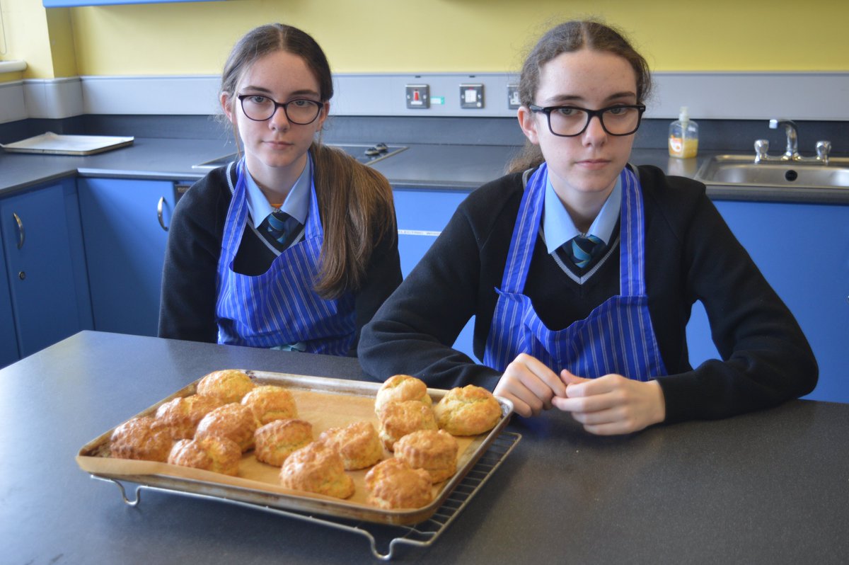 Super skills displayed in Home Economics by year 9 pupils, making delicious scones.