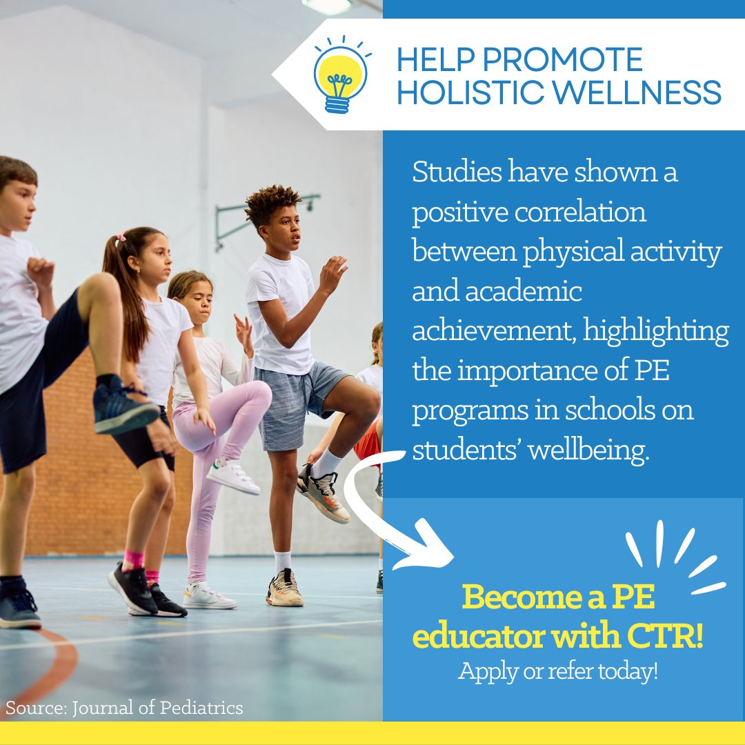 Students across Chicago need individuals who are passionate about fitness to be part of their growth and transformative learning experience. ➡️ Learn more and apply to the CTR program by May 15th: ow.ly/7jhX50QBkA4