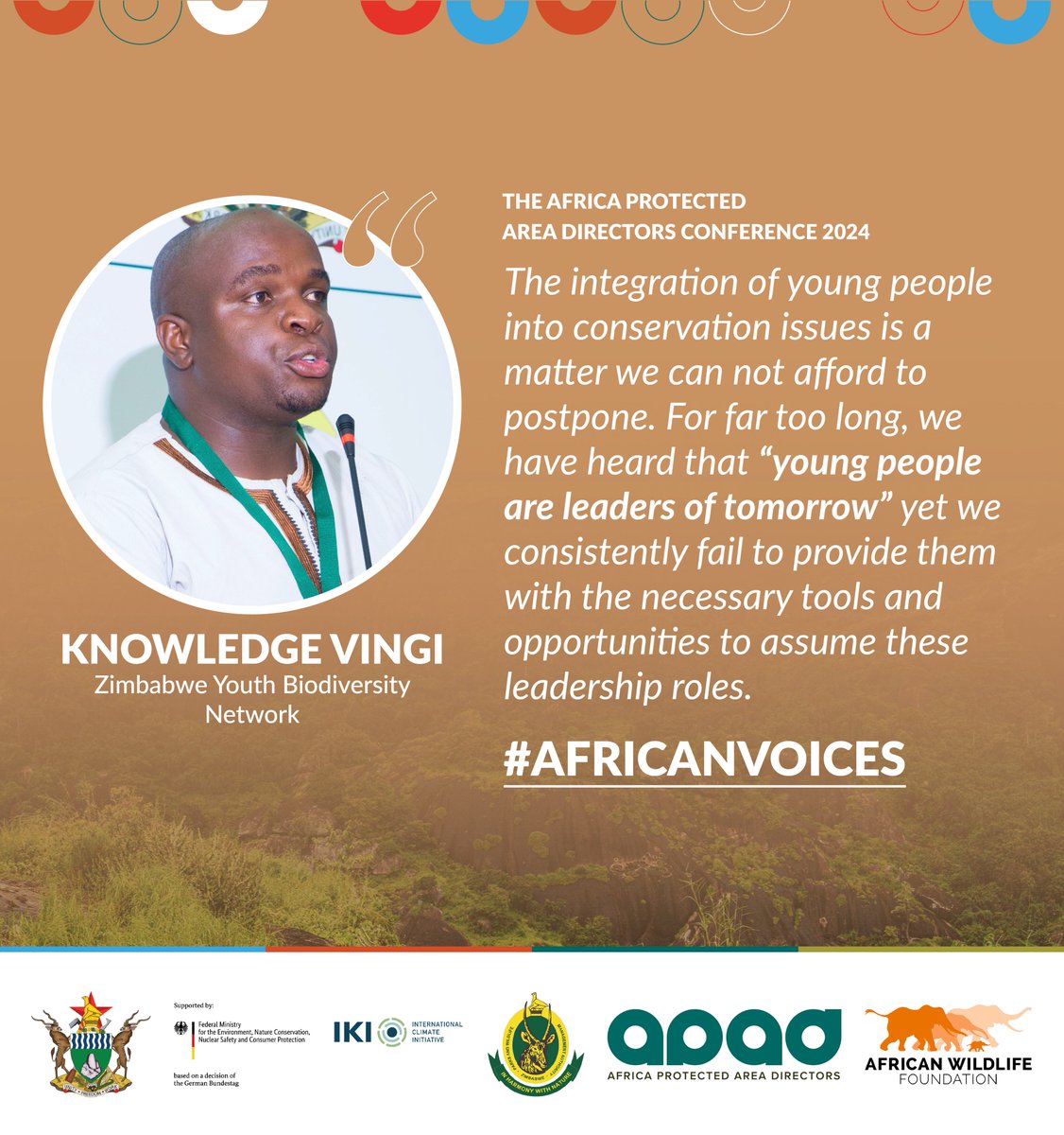 #AfricanVoices from @vingiknowy @zybn_cbd the Opening Plenary session today at the #APADConference2024. Youth are key in determining the success of #conservation on the continent.#Africanleadership