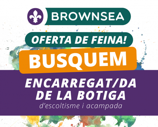 EscoltesiGuies's tweet photo. [#OFERTESFEINA🗂] Brownsea convoca una plaça d'encarregat/da de la botiga d'escoltisme i acampada. 

Podeu enviar la vostra candidatura fins al 14 de març🗓 a info@fundacioescoltesiguies.cat

Convocatòria 👉https://t.co/LlhNNTpG7A https://t.co/4LUnkyHgrW