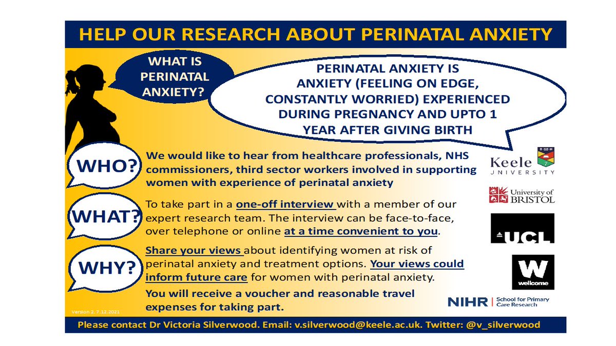 NShivji (@noureenkaramali) on Twitter photo Looking for health visitors and community midwives for our CLASP PNA study <a href="/MPFTperinatal/">MPFT Perinatal</a> Looking for health visitors and community midwives for our CLASP PNA study <a href="/MPFTperinatal/">MPFT Perinatal</a>