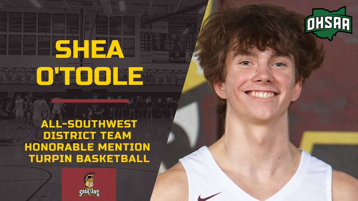 Congratulations to Shea for being named Honorable Mention for the All-Southwest District Team! Incredible year and more on the horizon to come next year! #HesAJunior #SpartanStrong 💪🔥