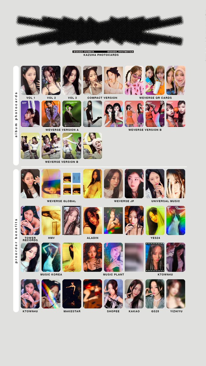 060324 - LE SSERAFIM EASY PHOTOCARD TEMPLATE - Kazuha - added