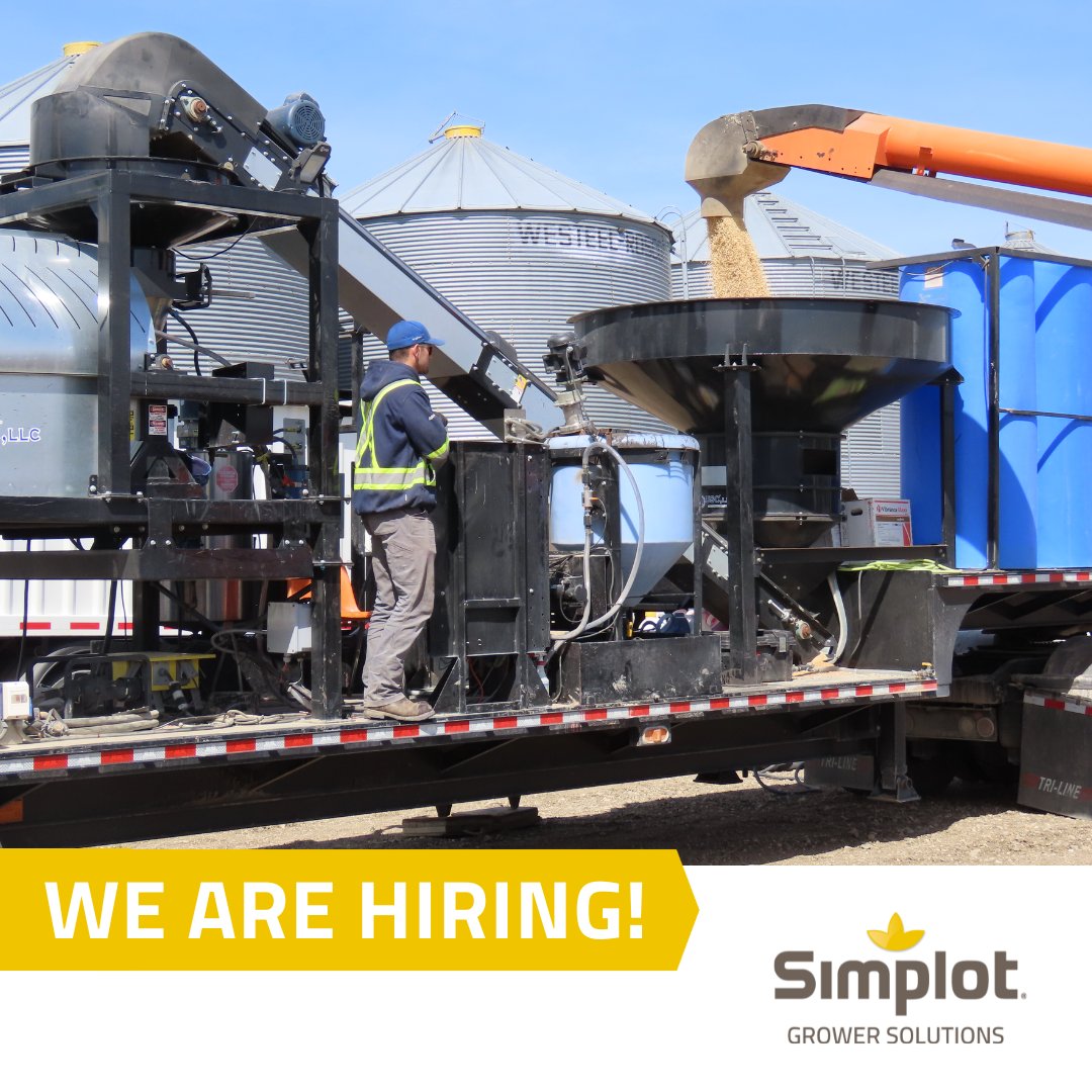 We are Hiring for a Seasonal Operations Support - Seed Treater Operator. 
For job posting and how to apply: careers.simplot.com/job/North-Batt…