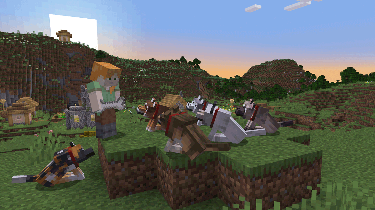 Meet the new wolf pack! 🐺 8 new wolf variations that live in their own biomes 🐺 Some wolves are rarer than others 🐺 The original wolf is now the pale wolf Try it out now on both Beta/Preview & Snapshot: aka.ms/new-wolves