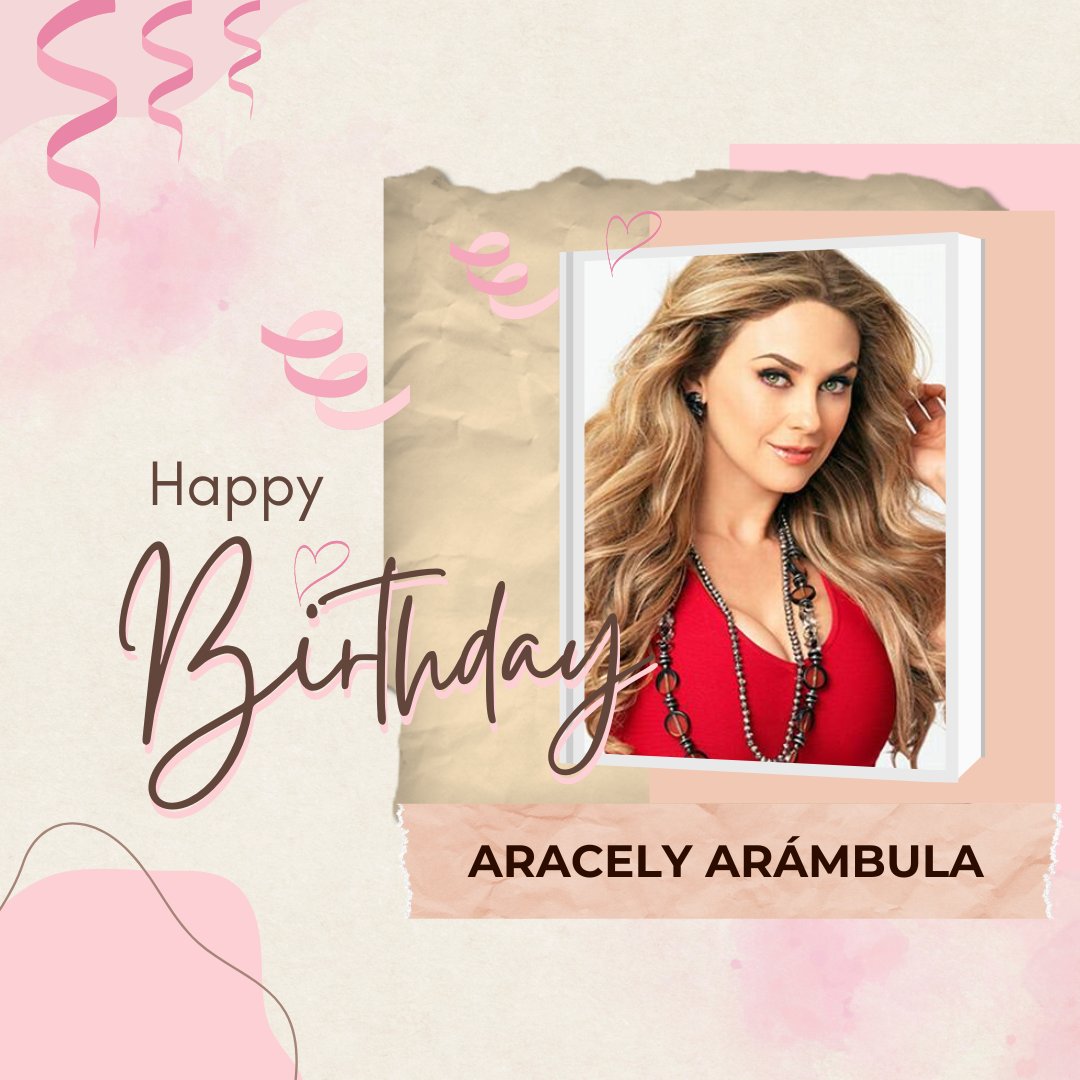 LaRomantica929's tweet photo. #ElCumpleañeroDelDía 🎂
Nuestra cumpleañera del día es la actriz y cantante mexicana @aracelyarambula 🥳
El equipo de la Romántica Puebla, y nuestra locutora @soniamanzano929  le deseamos un ¡Feliz Cumpleaños!🎉 https://t.co/JFY5D9kCvH