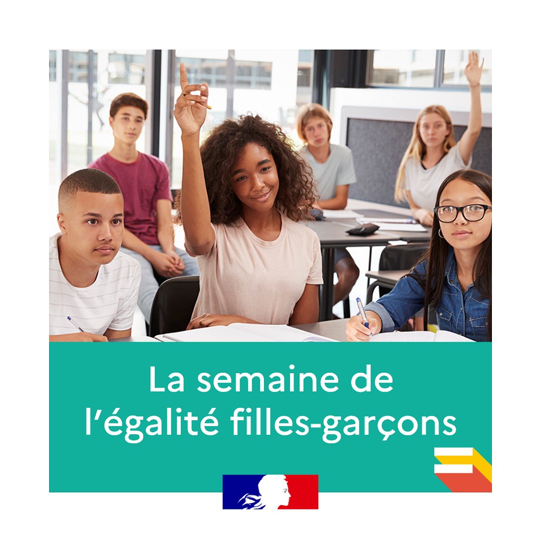 L’égalité filles-garçons: un enjeu démocratique majeur❗
La Semaine de l’#ÉgalitéFillesGarçons du 6 au 13 mars invite à revenir sur les objectifs pour l'institution scolaire et les leviers pour agir et s'engager en faveur d'une action forte de l'École
🟰 eduscol.education.fr/1629/egalite-f…