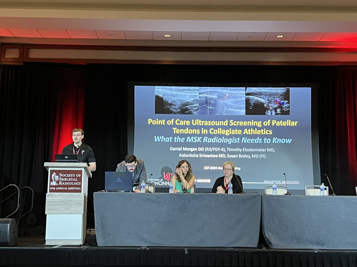 Cutting edge sports imaging research by our resident Dan Morgan <a href="/UCRadRes/">UCRadRes</a> at #SSR2024