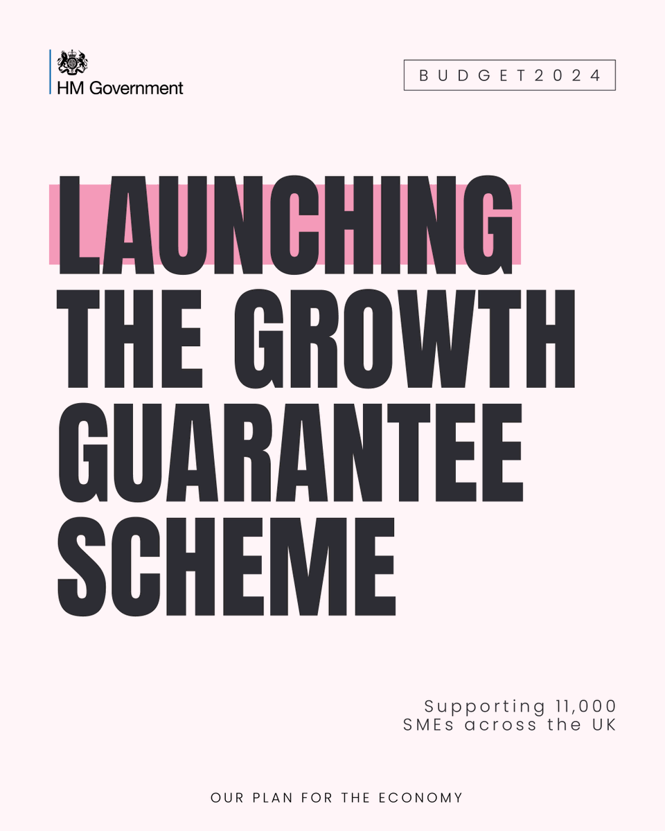 Small businesses being able to access the finance they need to grow &amp; invest is crucial if we're to grow our economy.

That's why we're extending the Recovery Loan Scheme and renaming it as the Growth Guarantee Scheme – helping 11,000 SMEs to access the funding they need.