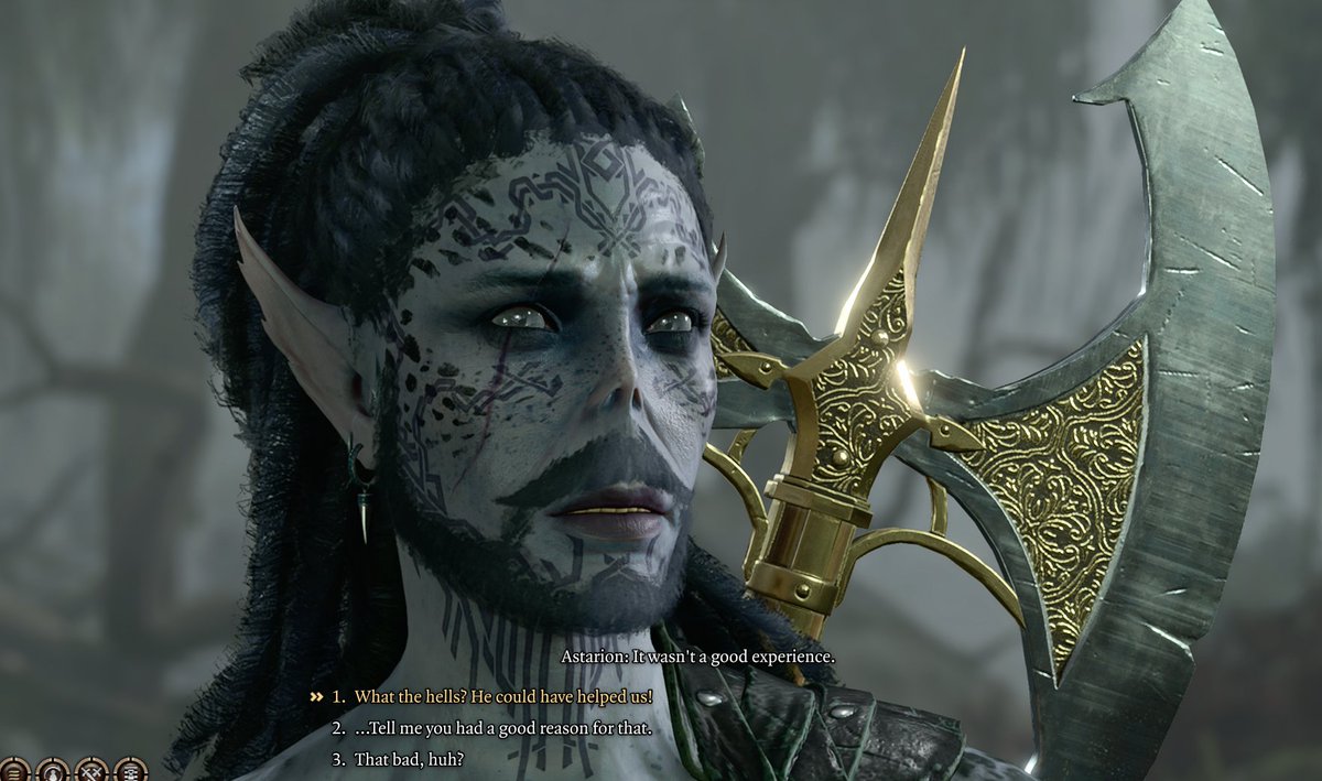 Holo__Angel's tweet photo. @aceforspinaltap Mal, my beloved durge is romancing her, although he's only in act 1 still. Had so much fun in the creche with her tho :] https://t.co/hBPD0uTQNW