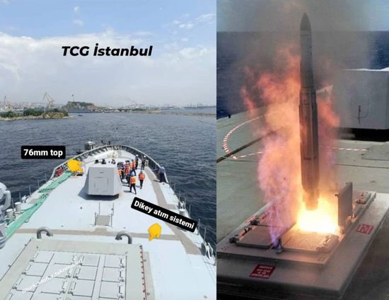 Midlas Atış İçin Gün Sayıyor!

Türkiye'nin ilk milli fırkateyni TCG İstanbul'a entegrasyonu tamamlanan MİDLAS, kısa süre içinde gemiden ilk atışını gerçekleştirecek. Son hazırlıkları yapılan atış testi sonrasında MİDLAS'ın operasyonel hale gelmesi bekleniyor. Böylece yurt dışına