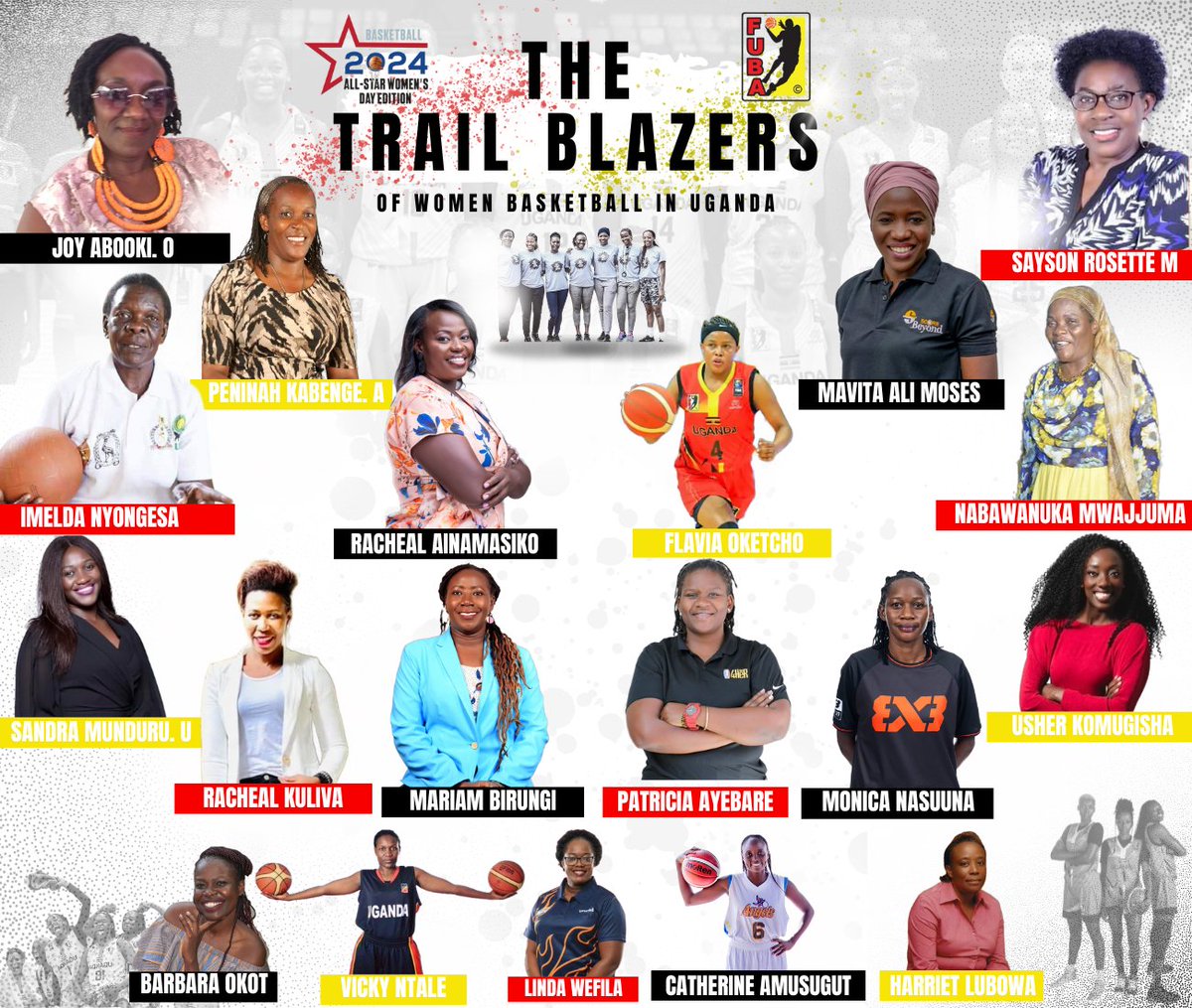 So excited to  celebrate alongside these incredible women in basketball this Friday at Lugogo at the #FUBAAllStarWomen 
'Girl in The Verse is building a unique basketball community by & for women, empowering them to conquer'!#trailblazers #WomenBasketball #InternationalWomensDay