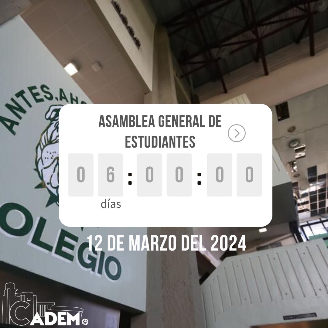 SOLO FALTAN 6 DÍAS PARA LA ASAMBLEA