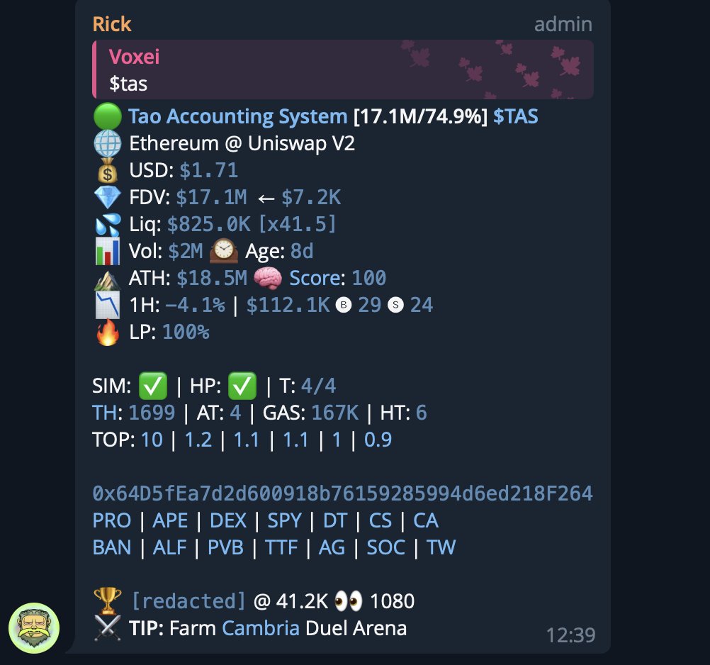 ArbitragingGain's tweet photo. $TAS
400k - 18.5m ATH
Already scaled out most of my bag around the 10m mark admittedly, still remains a decent play on the TAO narrative https://t.co/gDvONxb172