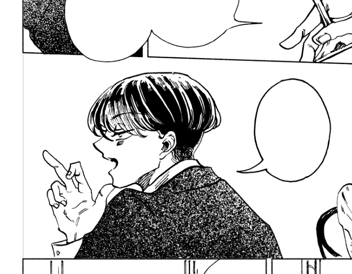 ここ無意識に🖕🏻描いてたなというコマ 